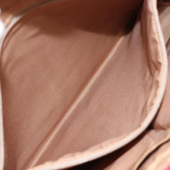 BURBERRY Nova Check Tote Bag Canvas Beige Gold Auth - Picture 12 of 16